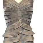 Adrianna Papell  Occasions Bronze Shutter Pleat Dress  & Jacket Sz 8 Photo 6