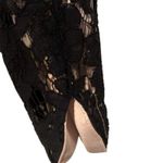 Vince Camuto  BLACK NUDE LACE 3/4 SLEEVE BOATNECK COCKTAIL DRESS 4 Photo 4