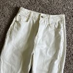 ZARA  Women's Boot Cut Jeans - White Photo 1