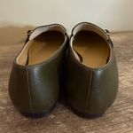 Talbots Dark Green Leather Slip On Loafer Shoes Women’s Sz 9 Gold Accent Office Photo 5