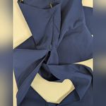 Rtr sz4 Christian Siriano Navy Peplum Drape Top One shoulder elegant blouse Blue Size 4 Photo 4
