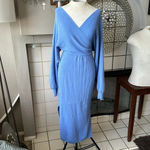 None sweater style dress universally flattering size medium purple open back Photo 5