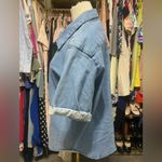 Velvet Heart  Blue Denim Boxy Buttoned Top Photo 1