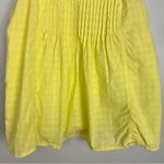 J.Crew  Pintuck Neon Citron Cami Yellow Size 8 Photo 3
