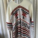 Vintage 70s Unbranded Thunderbird Peruvian Fringe Poncho Tunic Sweater One Size Size undefined Photo 2