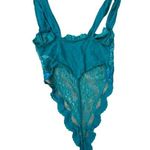 Victoria's Secret  Womens Vintage Gold Label Thong Teddy Bodysuit Size 34B Lace Photo 1