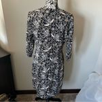 J. McLaughlin  Catalina Cloth Dress Floral 3/4 Sleeve Brown Large Photo 4