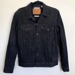 Levi's Other People Matter Denim Jean Jacket in Washed Black Photo 0
