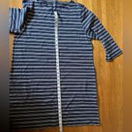 Garnet Hill Nautical  Cotton Dress Size 18, in black and white, NWOT Photo 3