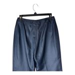 Oscar de la Renta  Pants Women 8 Navy Blue Silk Blend Luxury Career Trousers‎ Photo 4