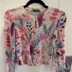 Roberto Cavalli  Floral Wool Cardigan Photo 0