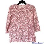 kim rogers  Perfectly Soft cotton hearts red pink Valentine's shirt Small Photo 0