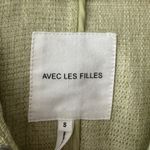 Avec Les Filles Sage Green Boxy Shirt Hoodie Jacket Woven Anthropologie Photo 2