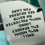 Joan Vass Teal Blue Floral Summer Maxi Dress Size Small Photo 11