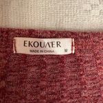 Ekouaer  Casual Maroon Knit Dress Photo 2