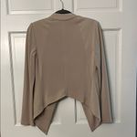 BCBGeneration Cream Blazer Open Front Collarless Design Photo 9