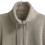 Athleta Talus teddy Sherpa half zip pull over cream sweatshirt L Photo 5