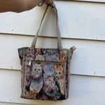 Vintage 80s Cat Tapestry Tote Psychedelic All Over Print Tapestry Purse Tote Bag Brown Photo 10