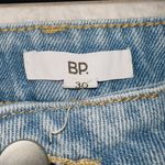 BP . Light wash denim high rise distressed straight leg mom jeans size 30 Photo 3