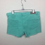 VIOGOLD Teal Cutoff Jean Shorts Size 30 Green Photo 2