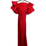 Chiara Boni La Petite Robe Pavarti Off Shoulder Gown Passion Red Size 14 NWT Photo 7