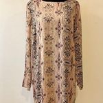 Culture Filigree Print Shift Dress Size Large Pink Photo 0