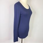Old Navy Navy Blue Basic Crew Neck Long Sleeve Shirt Medium Photo 3