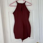 Windsor Asymmetrical Mauve Pink/Purple High Neckline Bodycon Dress Photo 1