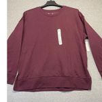 Xersion Women's  Crewneck Sweatshirt XL Burgundy NWT Photo 1