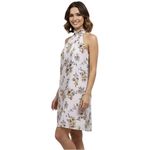 Lush Clothing Lush Pink Floral Halter Swing Dress Size Small Photo 1