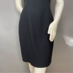 Vintage Strapless Dress Beaded Wavy Neckline Hollywood Glamour Sheath Black 80s Size 6 Photo 7