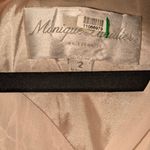 Monique Lhuillier Bridesmaids Amelia Gown Blush Pink Chiffon V Neck Tonal Lace 2 Photo 3