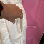 Free People  White Linen Blend Button-Front Mini Dress size 0 Photo 4