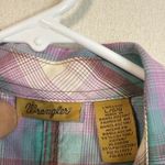 Wrangler  Plaid Long Sleeve Shirt - Pink, Green, White Photo 1