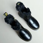 Dr. Martens 2976 Leonore Faux Fur Lined Leather Chelsea Boots in Dark Grey Atlas Photo 5