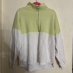 PINK - Victoria's Secret VICTORIA'S SECRET PINK VARSITY HALF ZIP CREW PULLOVER SWEATSHIRT SIZE M Photo 1