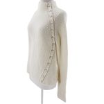 Generation Love  Suri Wool Blend Funnel Neck Sweater Pearl Button Detail Photo 1