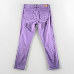 Paige Verdugo Ultra Skinny Jeans Purple Berry Size 28 Stretch Zip Button Closure Photo 2