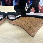 Charles by Charles David Women's Cork Wedge Black Platform Sandals Size … Photo 5