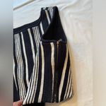 Carven Black + White Tweed Top, Sleeveless, cropped, size Large, EU 42, US L Photo 5