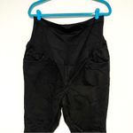 Old Navy Black Maternity Jeans Denim Stretchy Size 18 Short Pregnancy Baby Photo 3