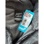 NWT Juniors The Ohio State Gray Fuzzy Zip Up Jacket Red Size L Photo 4