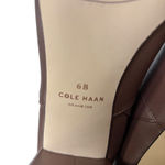 Cole Haan  Chrystie Tall Leather Square Toe Block Heel Knee High Boots Size 6 Photo 7