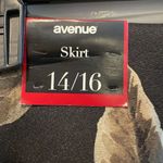 Avenue Metalic Floral Roses Pull On Pencil Skirt Black Gold Silver Women’s 14/16 Photo 6