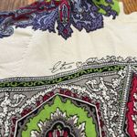 Etro Milano silk blend short sleeve paisley spring multicolor stripe knit top Green Size 4 Photo 6