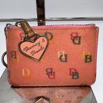 Dooney & Bourke  Y2K Rainbow Zipper Pink Heart Signature Coin Pouch Photo 1