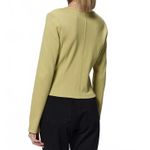 Uniqlo GU Ribbed Double Zip V Neck Cardigan Lime Green NWT XS Photo 2