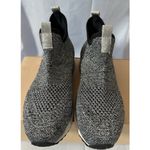 J/SLIDES Sneakers Women’s Oren Mesh Black & Silver Knit Urban Sport Size 6 Photo 5