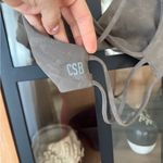 CSB sierra fade crop top sports bra criss cross open back thin straps latte Tan Size XS Photo 3