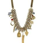 T.R.U. Lucky Eastern Charms Vintage Chain Necklace in Gold MSRP $85 NWT Photo 0